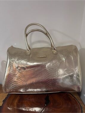 Michael Kors Metallic Gold Travel Satchel